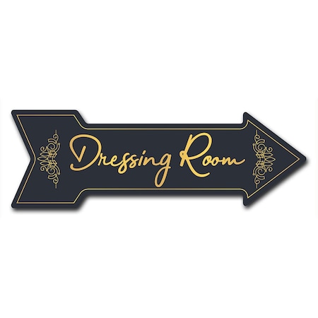 Dressing Room Arrow Decal Funny Home Decor 36in Wide